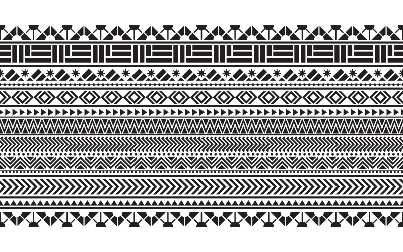 Tribal sömlösa mönster geometrisk sömlös aztec mönster konst designmall v.4