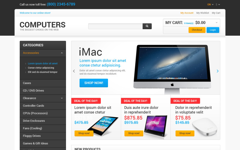 Beste computers op het net Magento-thema