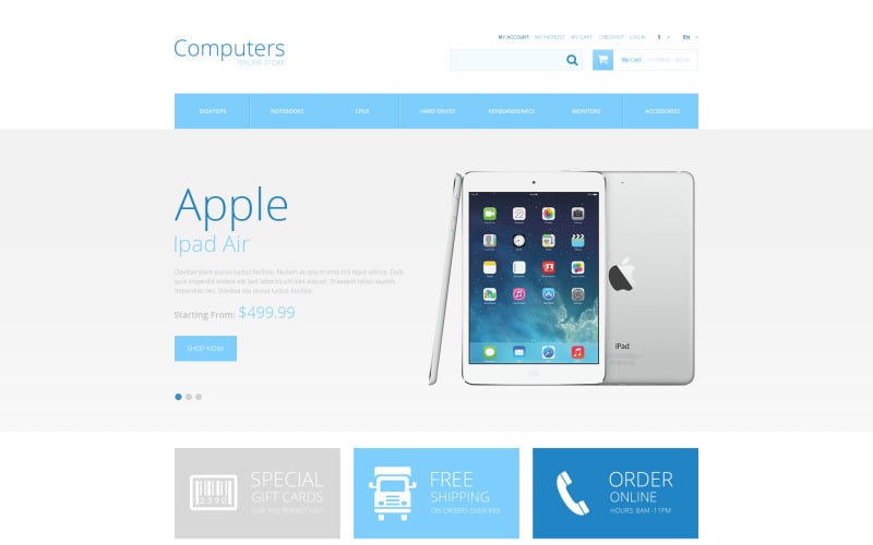 Datoraffär Responsive Magento Theme