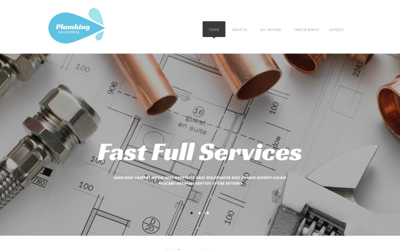 шаблон сайта plumbing pro