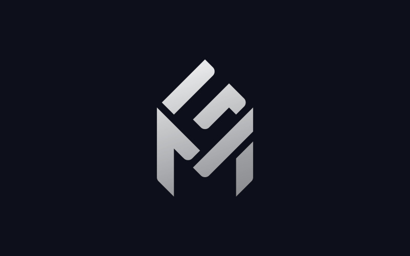 M ve G harfi logosu düz logo vektör tasarım şablonu