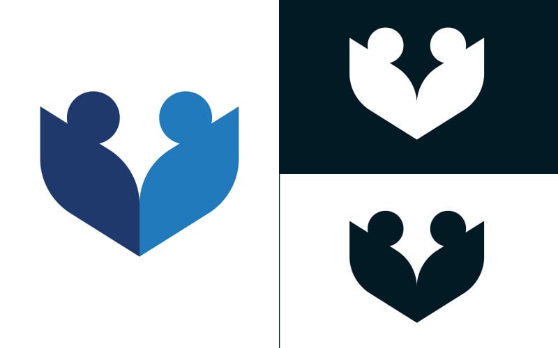 Modello di logo del libro di istruzione illustrazione vettoriale icona design v.11