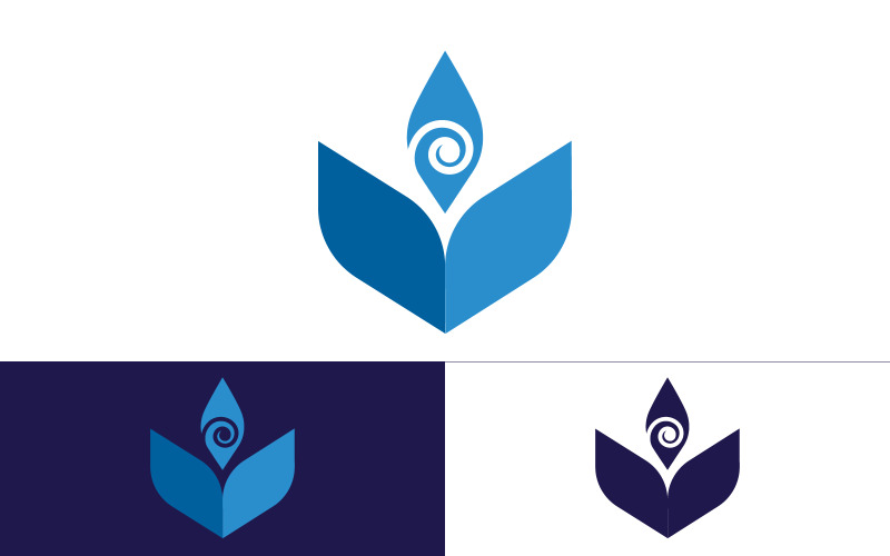 Modello di logo del libro di istruzione illustrazione vettoriale icona design v.23