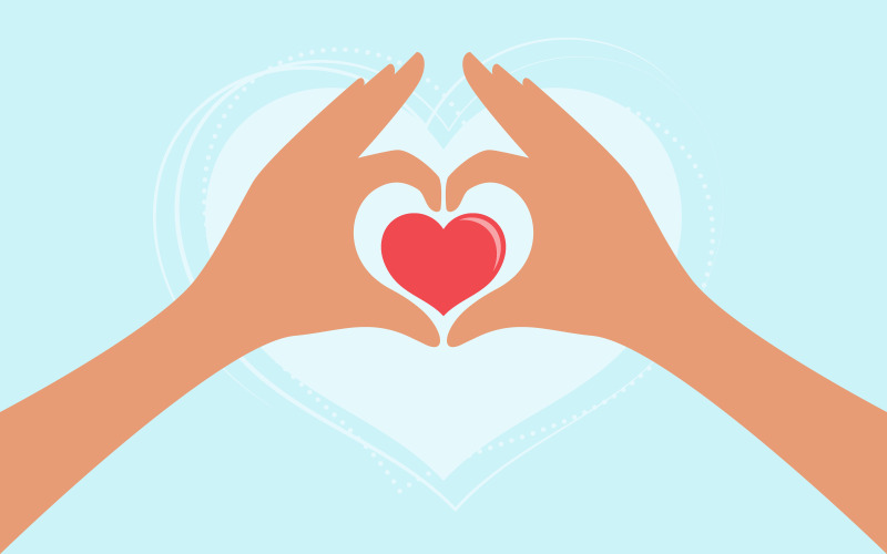 Plantilla de diseño de ilustración vectorial médica para evento de hospital saludable del Día Mundial del Corazón v.1
