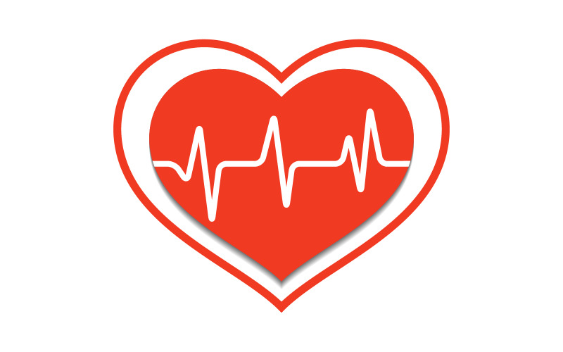 Plantilla de diseño de ilustración vectorial médica para evento de hospital saludable del Día Mundial del Corazón v.8