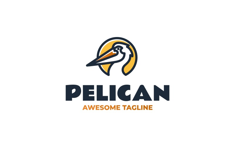 Logo Pelican Line Art 225