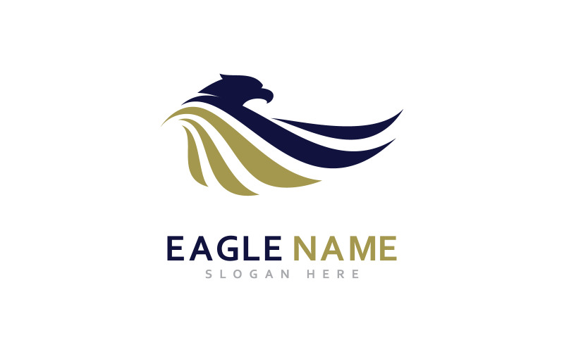 Conception de logo d'aigle vecteur Symbole vectoriel d'ailes d'aigle Modèle d'illustration 1