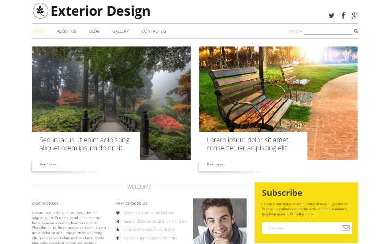 Exterior Design Blog WordPress Theme