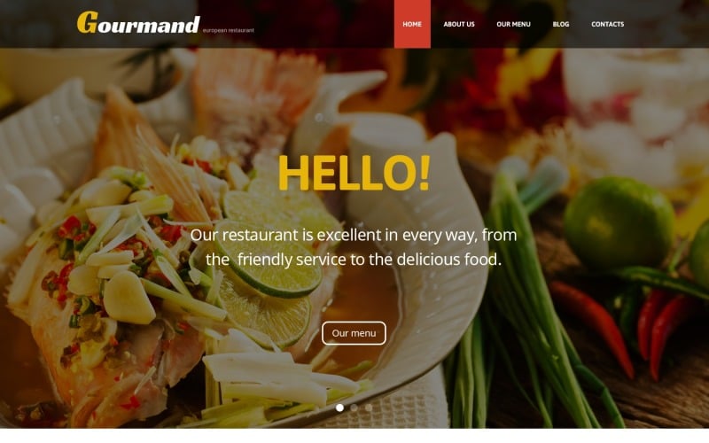 Gourmet Restaurant WordPress Theme