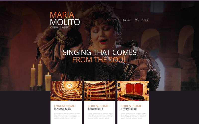 singer moto cms html шаблон