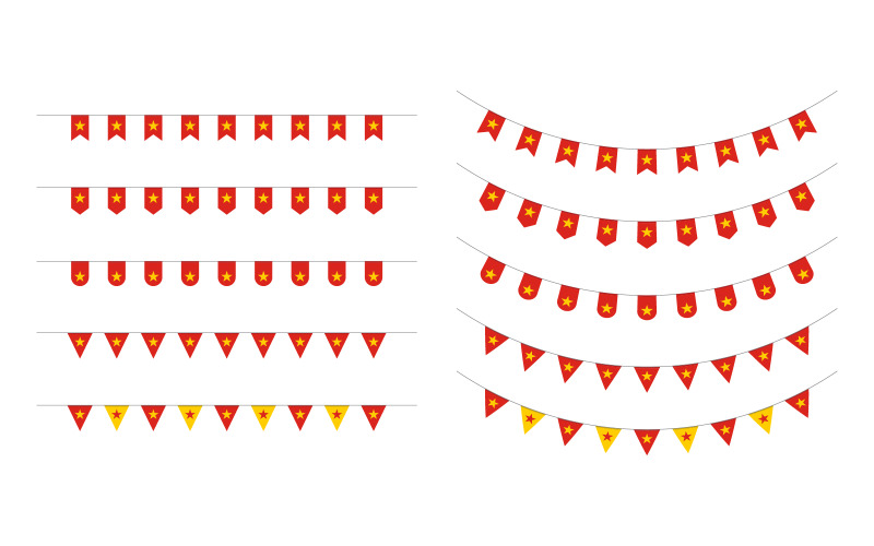 Politischer Unabhängigkeitstag Vietnams, Symbolillustration, Design v.4