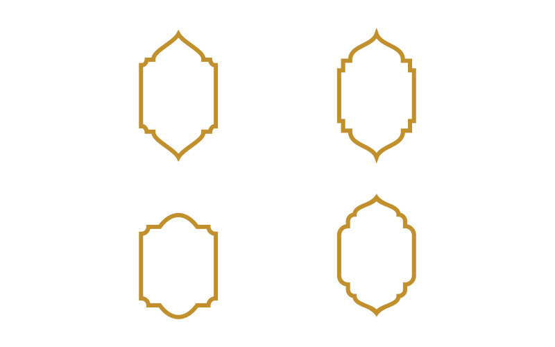Rahmen im arabisch-muslimischen Design für die Ramadan Kareem-Designvorlage v.8