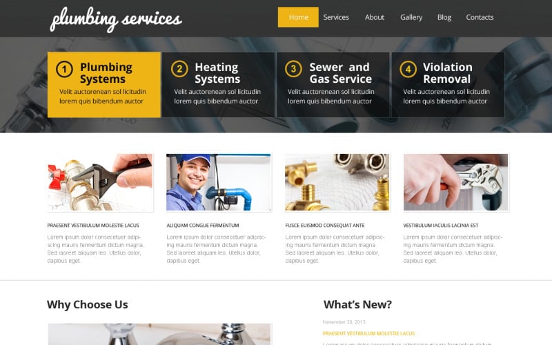 лучшая сантехника wordpress тема