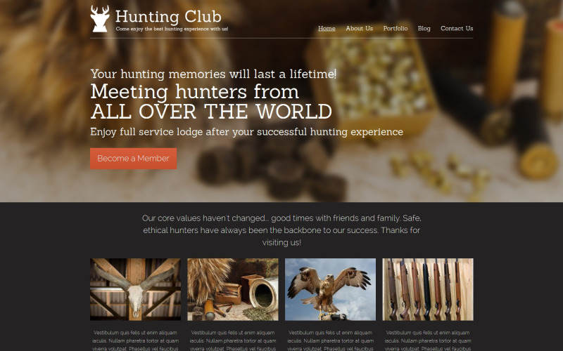 Hunting Drupal-sjabloon