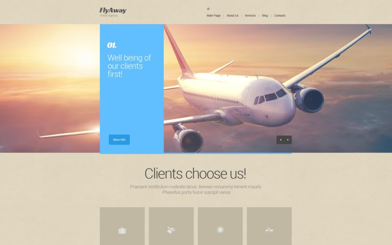Private Airline Drupal Template