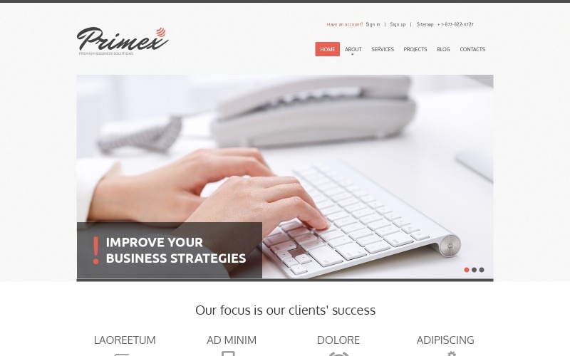 Thème WordPress réactif pour agence de marketing