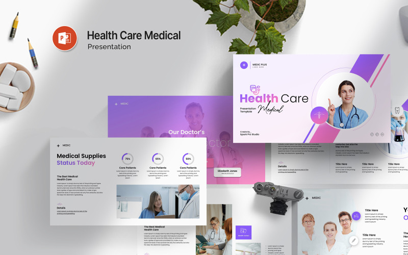 Sjabloon voor medische presentatie over gezondheidszorg