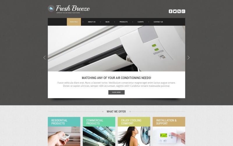 Airconditioning Joomla-sjabloon