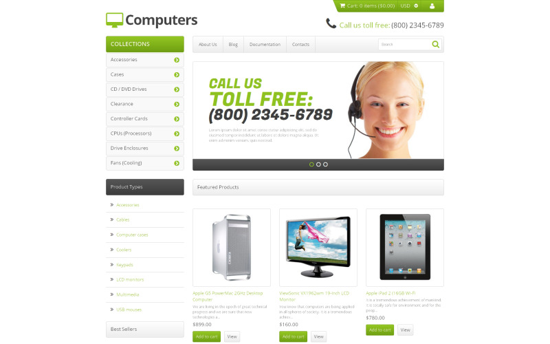 Computerwinkel responsief Shopify-thema