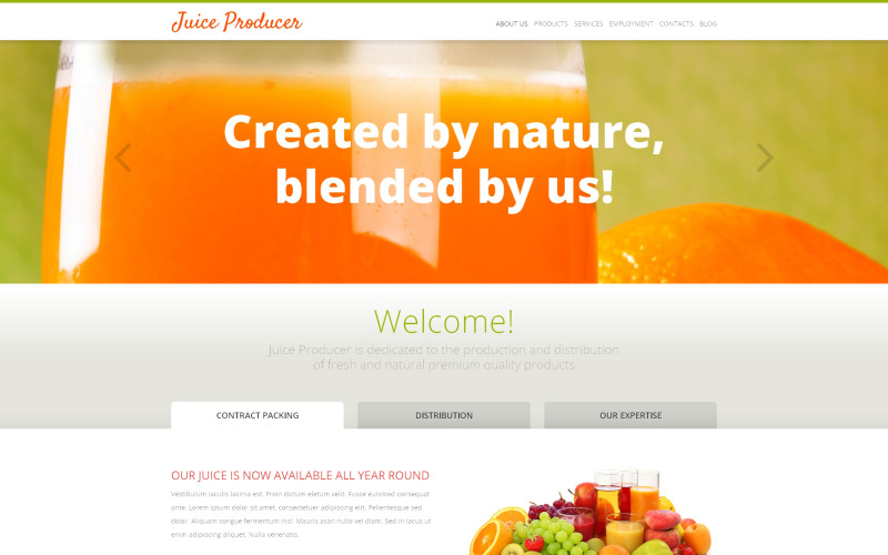 Juice Manufacturer WordPress-tema