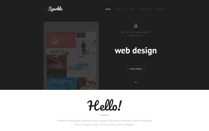 Modèle Joomla pour le bureau de conception Web