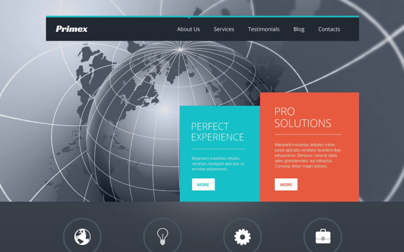 Responsywny motyw WordPress firmy outsourcingowej