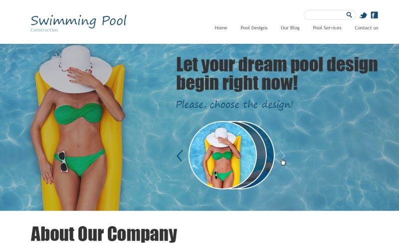 游泳池Joomla模板