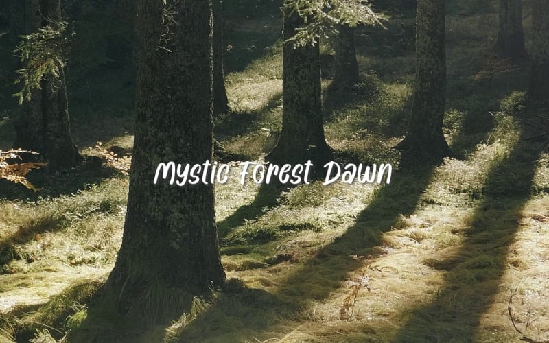 La luce danza dolcemente / Alba nella foresta mistica