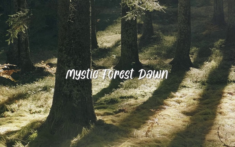Světlo jemně tančí / Mystic Forest Dawn