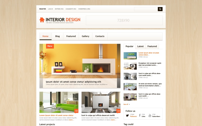 Diseño de interiores Responsive WordPress Theme