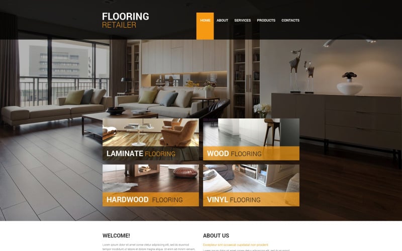 Flooring Responsive Website Template