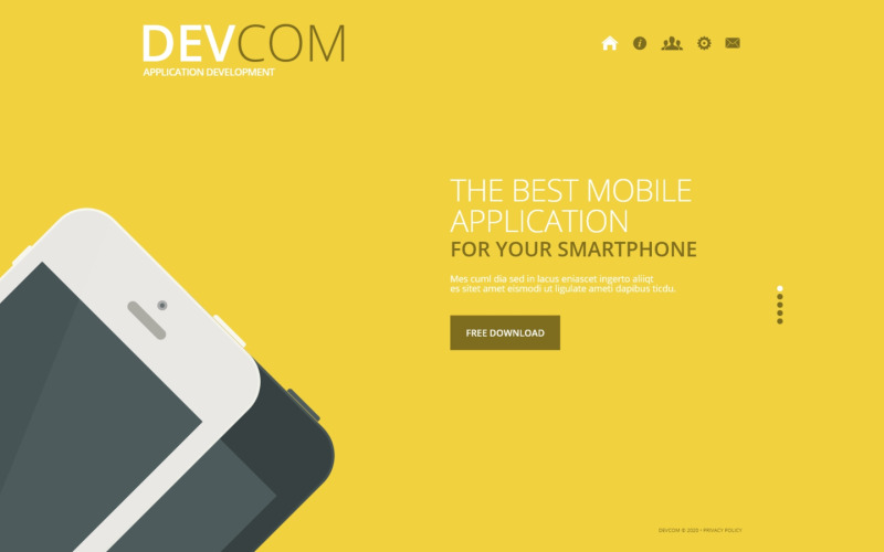 шаблон веб-сайта для веб-разработки