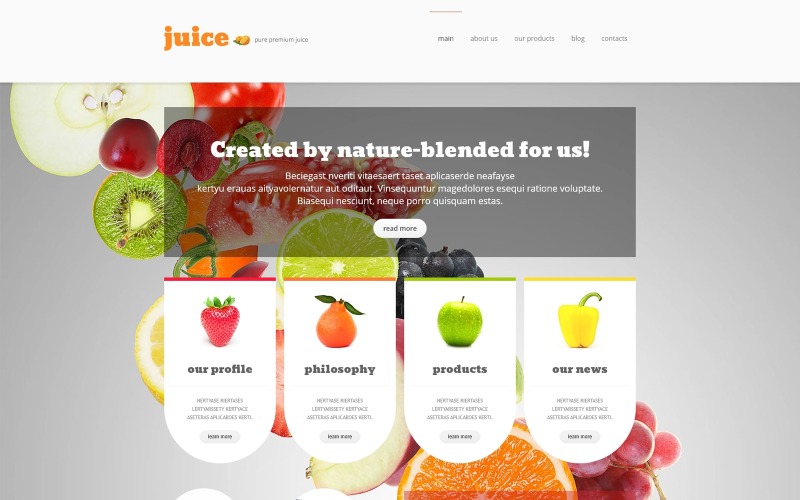 Gezond eten Joomla-sjabloon