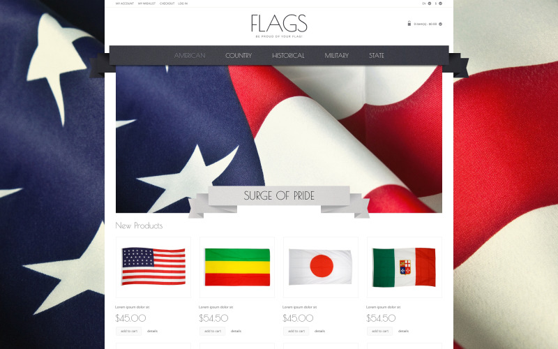 Politiek responsief Magento-thema