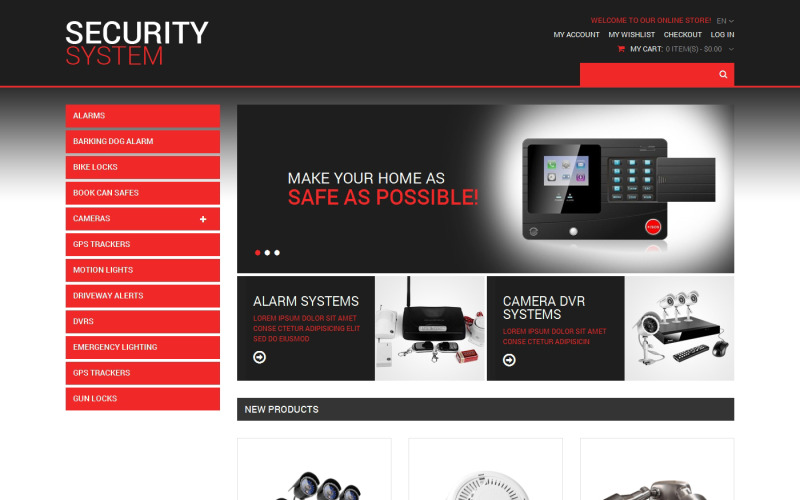 Tema Magento receptivo de cerrajería