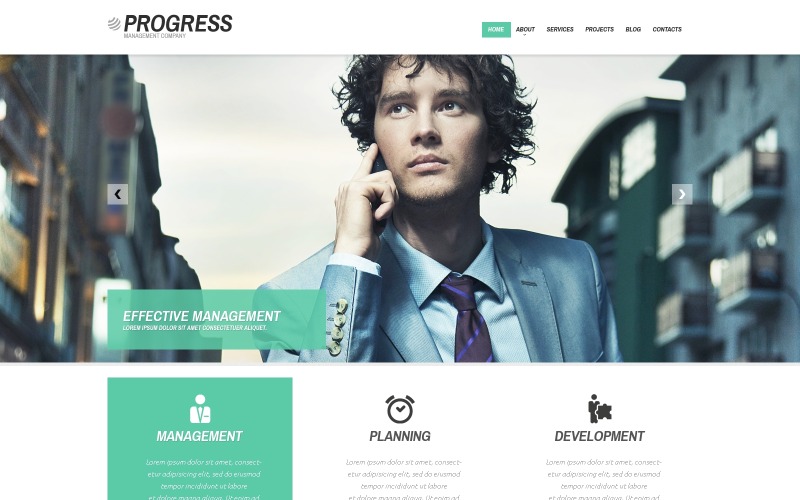Thème WordPress réactif pour la société de gestion