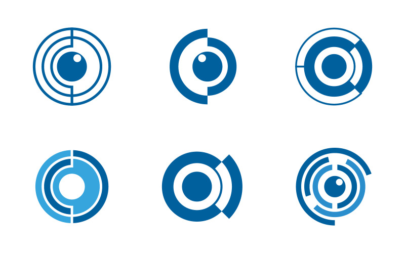 C Letter Core hi tech toekomst computer icoon vector Logo ontwerp sjabloon v.1
