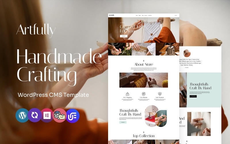 Artfully - Thème WordPress Elementor polyvalent fait à la main et artisanal
