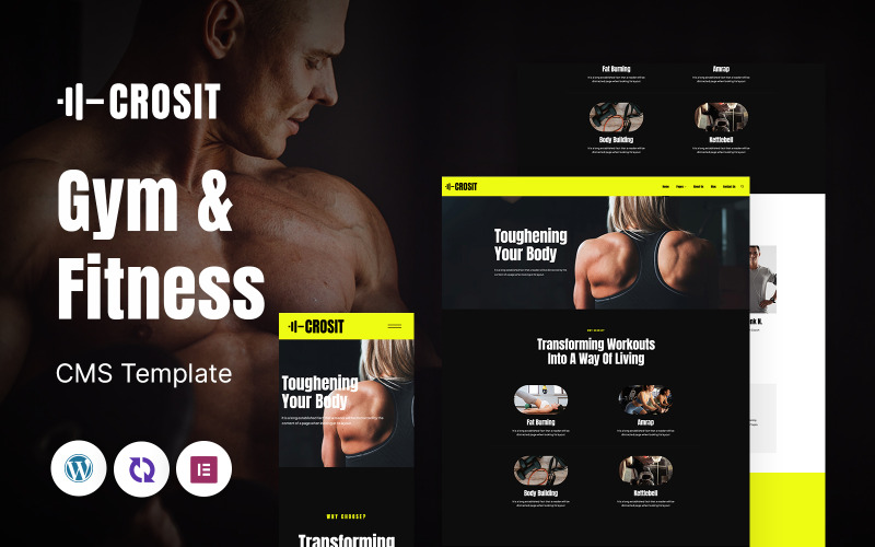 Crosit - Tema WordPress responsivo multifuncional para academia e fitness