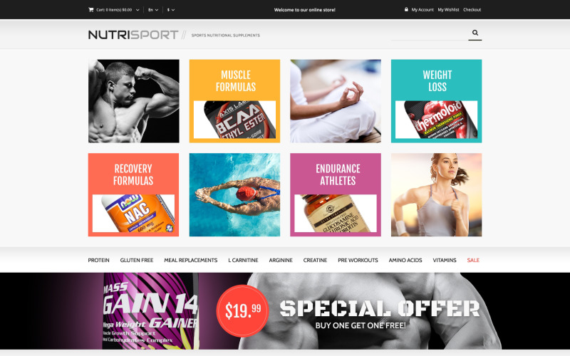 аптека отзывчивая тема magento