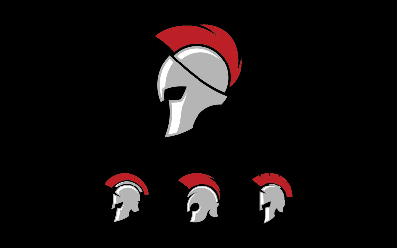 Spartan Helmet Logo design wektor. Spartan Logo 15