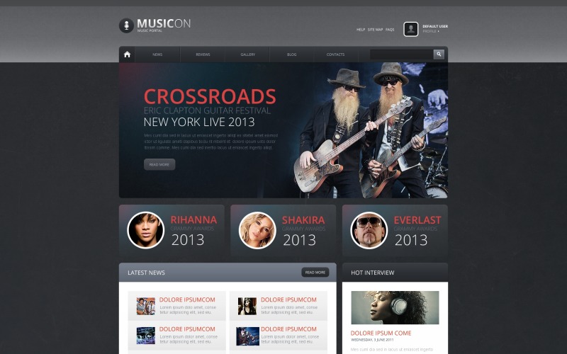 Musikportal Drupal-mall