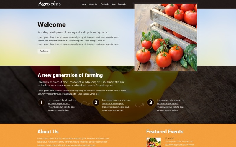 Szablon Drupala dla rolnictwa