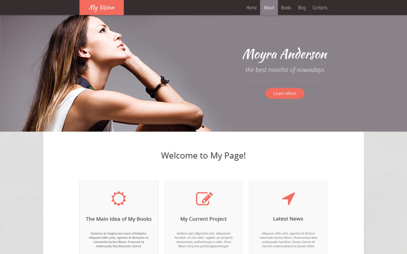 Tema WordPress reattivo per pagina personale