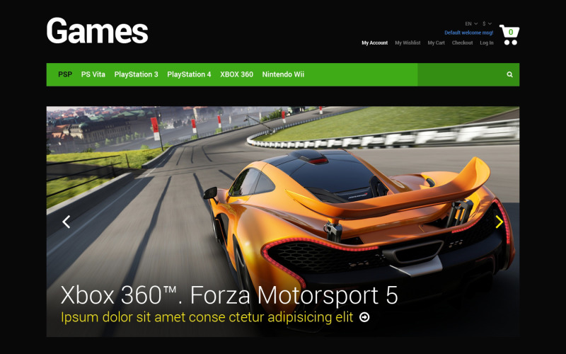 игровой портал отзывчивая тема magento