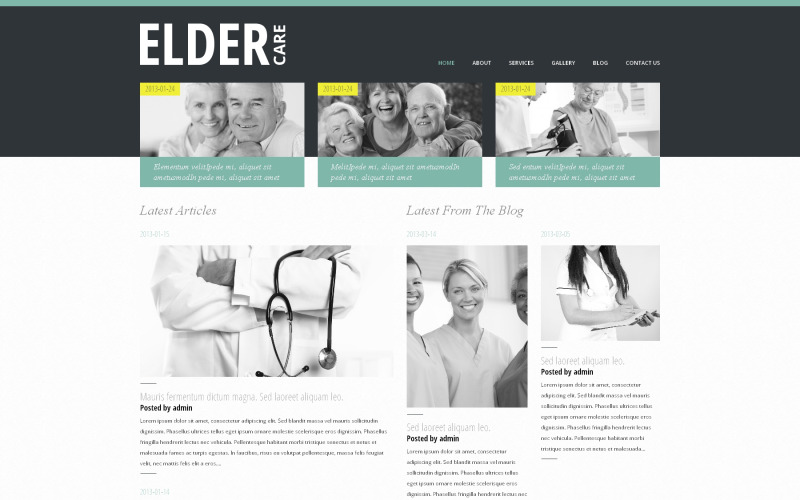 Idősek gondozására érzékeny WordPress téma