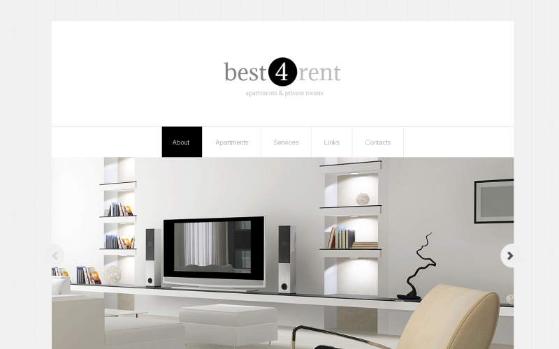 Responsive Website-Vorlage für Immobilienagenturen