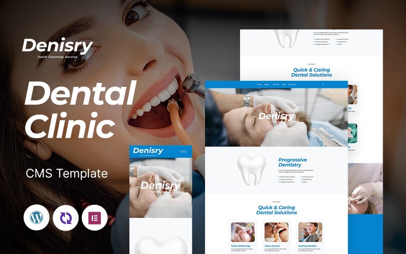 Denisry - Multifunctioneel responsief WordPress-thema voor tandartsklinieken