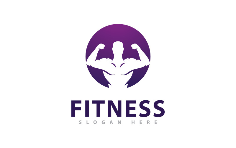 Fitnessstudio-Logo-Design-Vorlage, kreative Symbole des Fitnessclubs 11