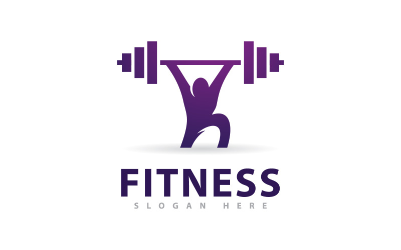 Szablon projektu logo siłowni, kreatywne symbole klubu fitness 9